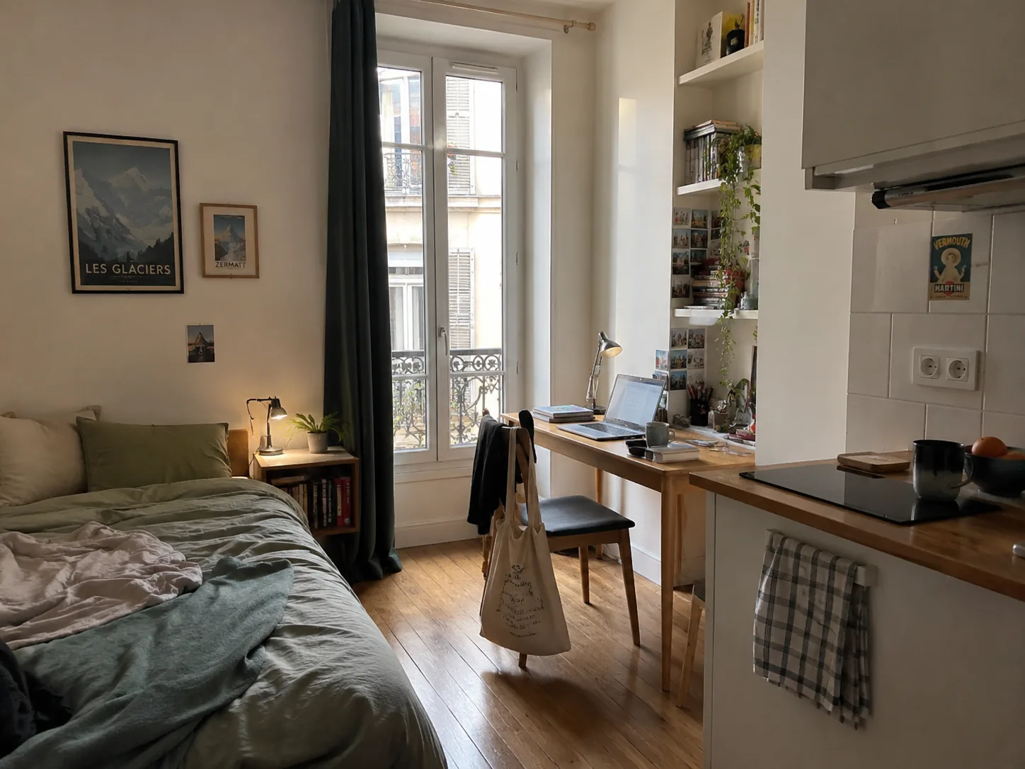 État des lieux avant le départ — Paris 5e, Studio 19 m²